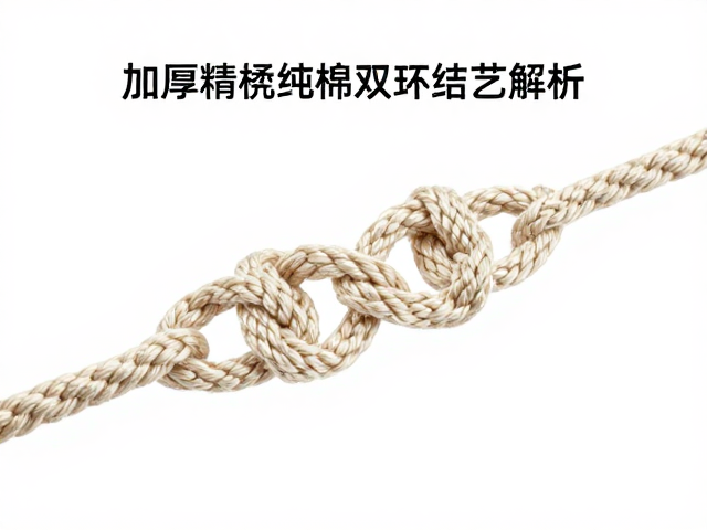 加厚精梳纯棉绳双环结编织工艺解析与选购指南