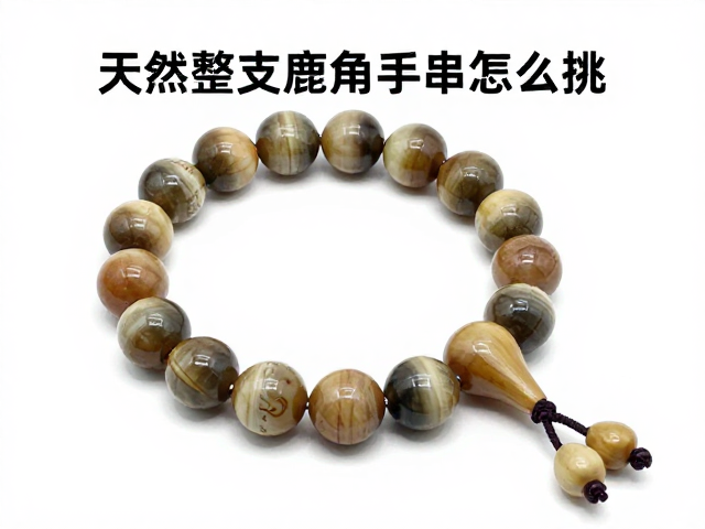 天然整支鹿角手串怎么挑？观察编织紧密度与检查松动绳头避坑指南