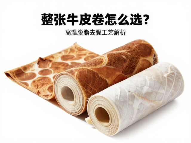 原生整张牛皮卷怎么选？高温脱脂去腥工艺解析，拒绝脱脂骨