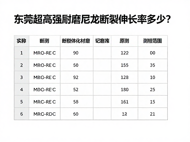 东莞超高强耐磨尼龙断裂伸长率多少?高性能尼龙材料特性解析