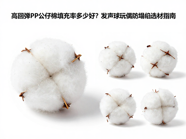 高回弹PP公仔棉填充率多少好?发声球玩偶防塌陷选材指南