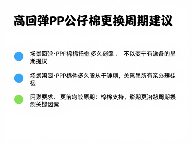 高回弹PP公仔棉更换周期建议,经济型PP棉多久换?
