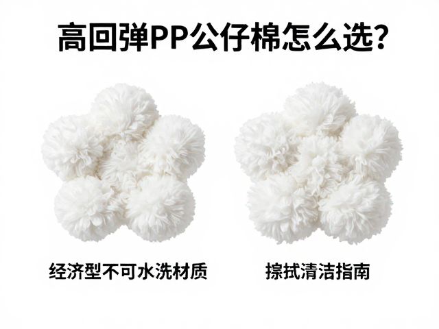 高回弹PP公仔棉怎么选?经济型不可水洗材质,擦拭清洁指南