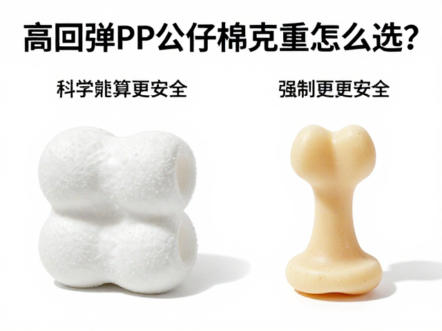 高回弹PP公仔棉克重怎么选?搭配磨牙棒更安全