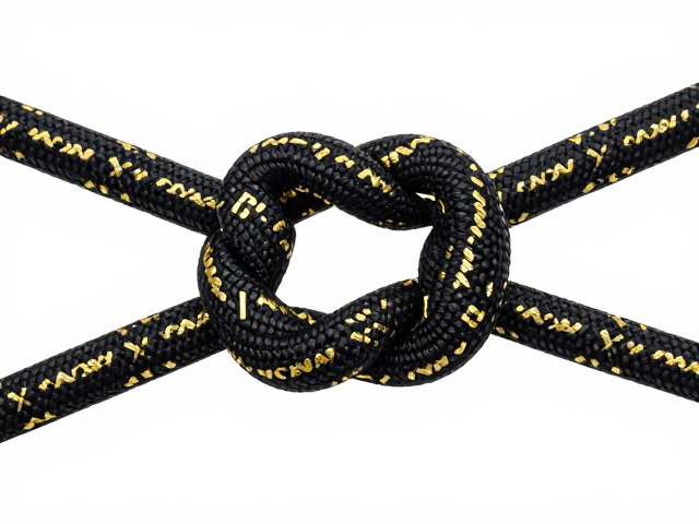 橡胶外包棉绳复合面料,印花烫金工艺打造高拉力游戏绳结