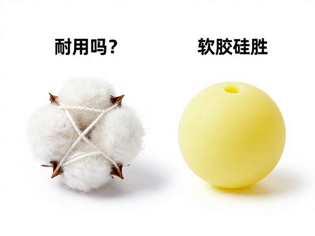 简易棉绳小球耐用吗？对比软胶硅胶材质，揭秘真实寿命与选购建议