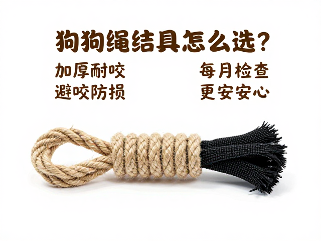 狗狗绳结玩具怎么选?加厚耐咬,避光防损,每月检查更安心