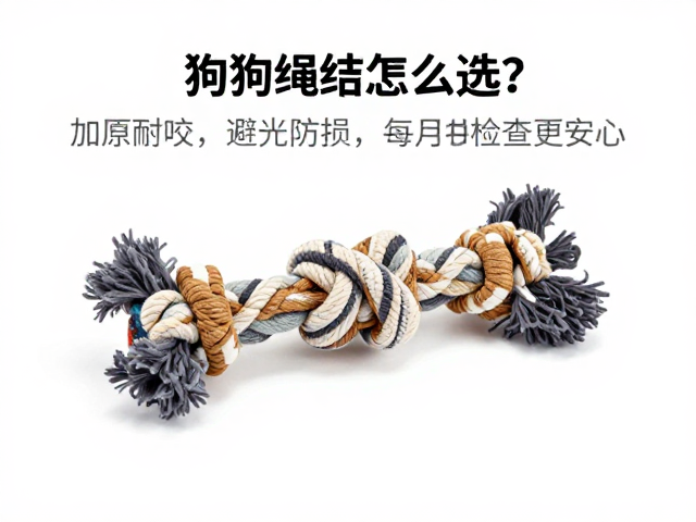 狗狗绳结玩具怎么选?加厚耐咬,避光防损,每月检查更安心