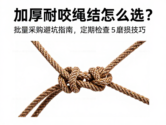 加厚耐咬绳结怎么选?批量采购避坑指南与定期检查磨损技巧