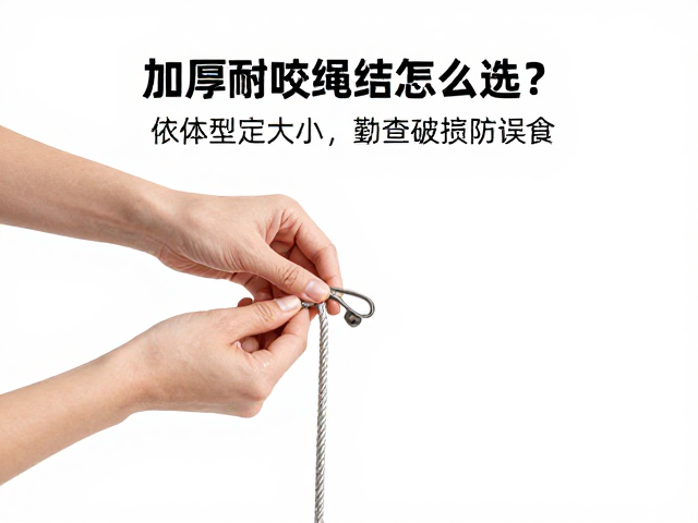 加厚耐咬绳结怎么选?依体型定大小,勤查破损防误食