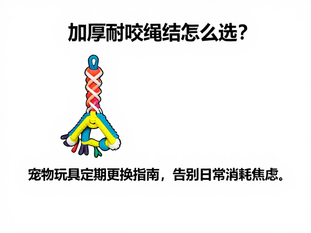 加厚耐咬绳结怎么选?宠物玩具定期更换指南,告别日常消耗焦虑