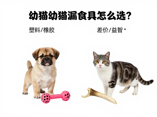 幼犬幼猫漏食玩具怎么选?塑料/橡胶/鹿角材质差价与益智对比