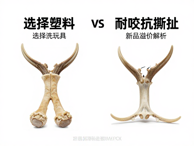 宠物玩具选塑料还是天然鹿角?耐咬抗撕扯对比及新品溢价解析