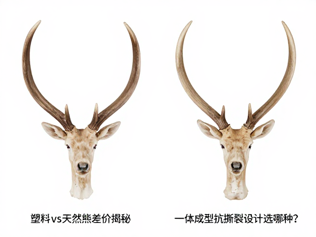 塑料vs天然鹿角差价揭秘,一体成型抗撕裂设计选哪种?