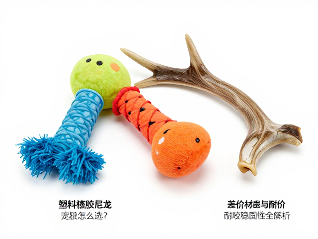 宠物玩具怎么选?塑料橡胶尼龙天然鹿角材质差价与耐咬稳固性全解析