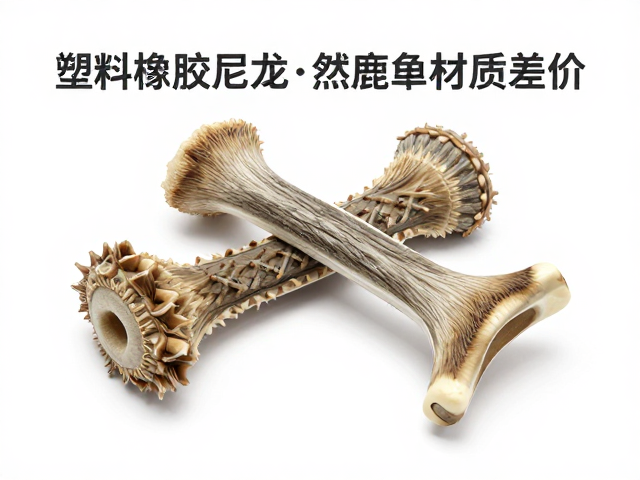 宠物玩具怎么选?塑料橡胶尼龙天然鹿角材质差价与耐咬稳固性全解析