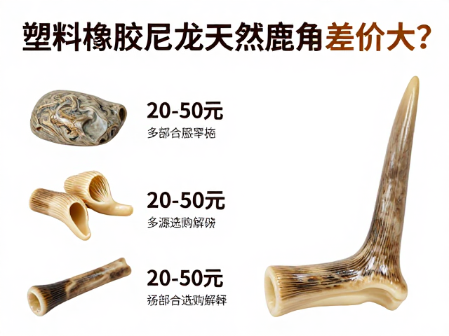 塑料橡胶尼龙天然鹿角差价大?20-50元多部件组合选购指南