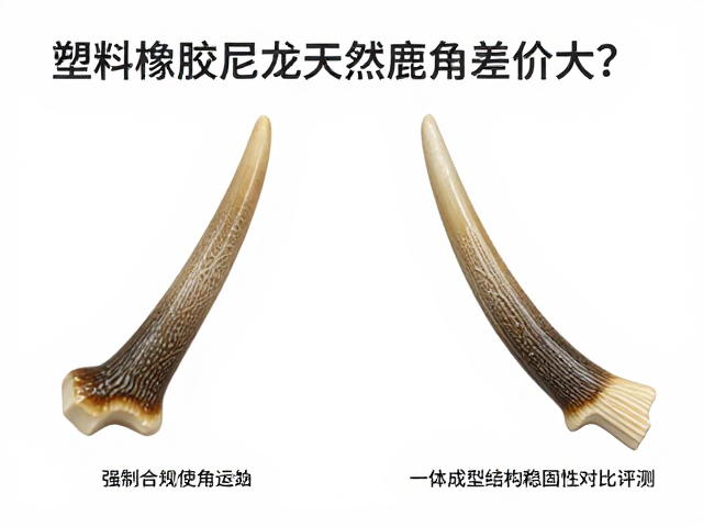 塑料橡胶尼龙天然鹿角差价大？一体成型结构稳固性对比评测