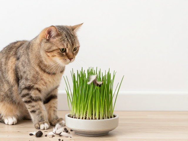 猫咪换羽期狂掉毛?试试猫草棒,室内互动,少掉毛更粘人
