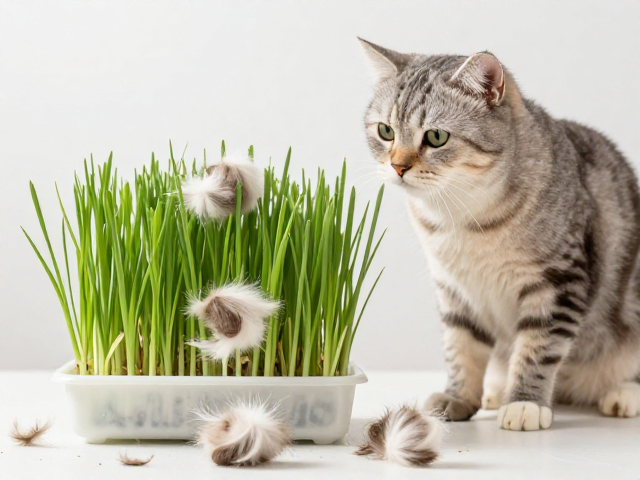 猫咪换羽期狂掉毛?试试猫草棒,室内互动,少掉毛更粘人