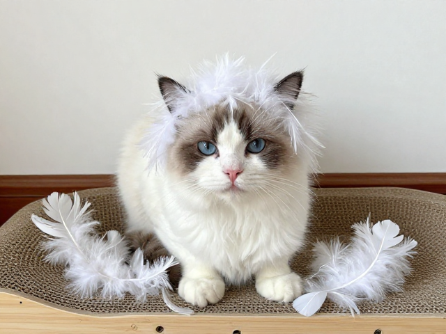 猫头套怎么换羽毛?防损收纳法,搭配猫抓板攻略