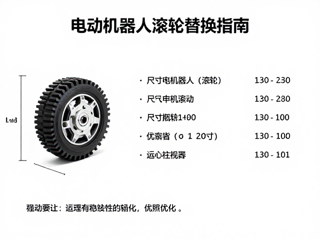 电动机器人滚轮替换指南,尺寸规格对照与运动稳定性优化