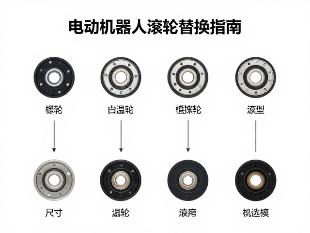 电动机器人滚轮替换指南,尺寸对照与型号识别全解析