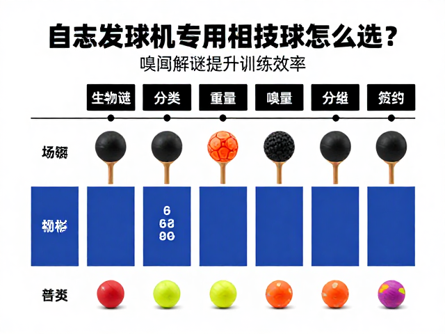 自动发球机专用替换球怎么选?按重量分级,嗅闻解谜提升训练效率