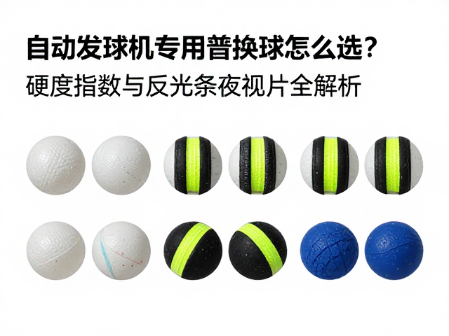 自动发球机专用替换球怎么选?硬度指数与反光条夜视片全解析