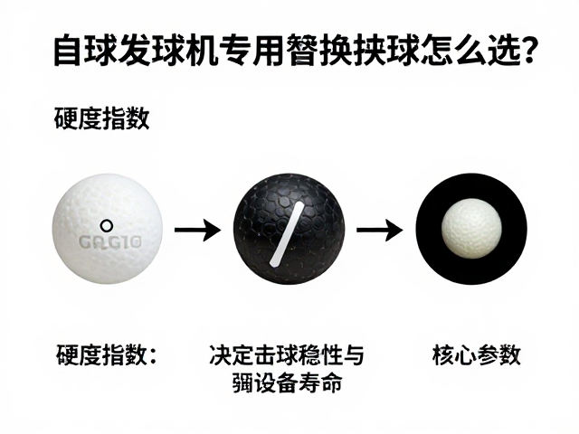 自动发球机专用替换球怎么选?硬度指数与反光条夜视片全解析