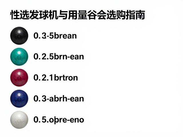 自动发球机专用替换球,重量分级与耐磨涂层选购指南