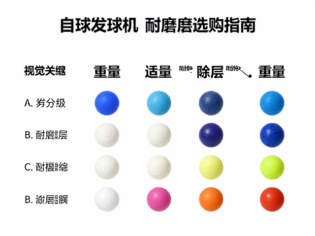自动发球机专用替换球,重量分级与耐磨涂层选购指南