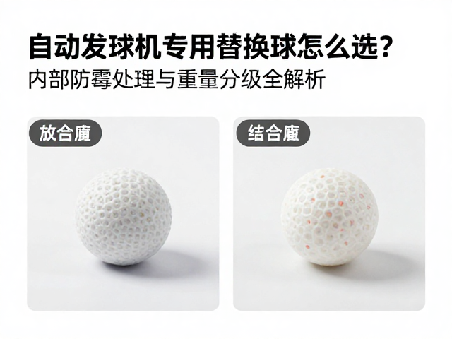 自动发球机专用替换球怎么选?内部防霉处理与重量分级全解析