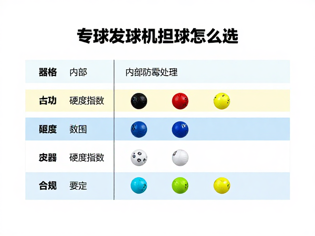 自动发球机专用替换球怎么选?看硬度指数与内部防霉处理