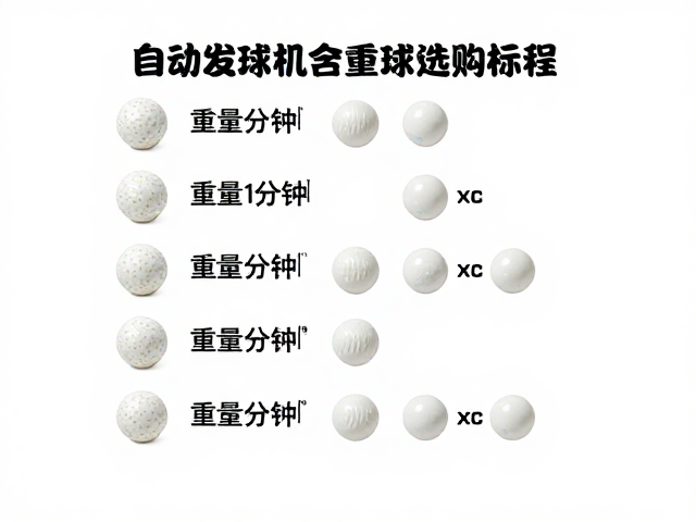 自动发球机专用替换球,重量分级与防吞咽小零件选购指南