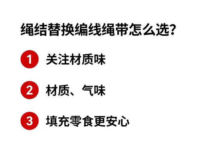 绳结替换编织绳带怎么选?关注材质气味,可填充零食更安心