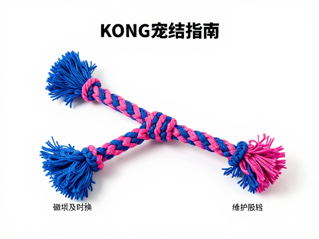 Kong宠物玩具绳结更换指南，检查破损及时换，选对编织绳带更耐用