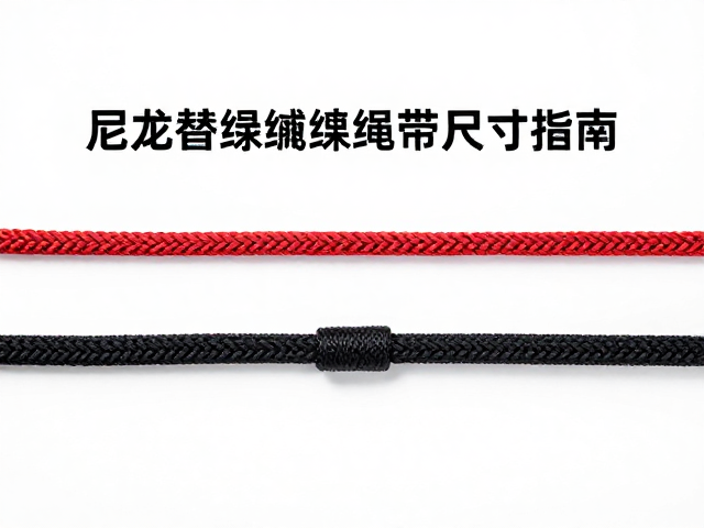 绳结替换编织绳带怎么选?尼龙编织绳尺寸匹配嘴部指南