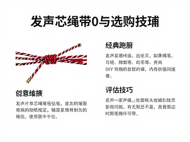 日本Petio发声芯绳结替换,编织绳带DIY指南与选购技巧
