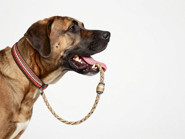 大型犬强力型绳结替换编织绳带,根据犬齿力度精准选
