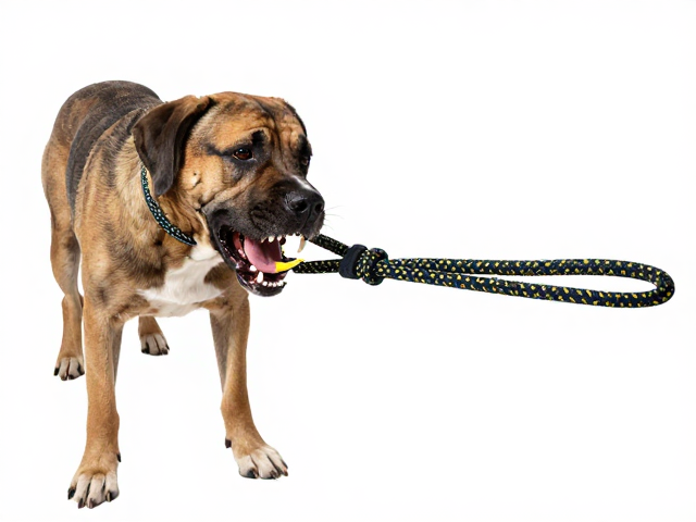 大型犬强力型狗绳怎么选?根据犬齿力度选绳结替换编织绳带