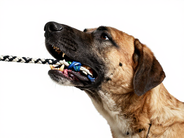 大型犬强力型狗绳怎么选?根据犬齿力度选绳结替换编织绳带