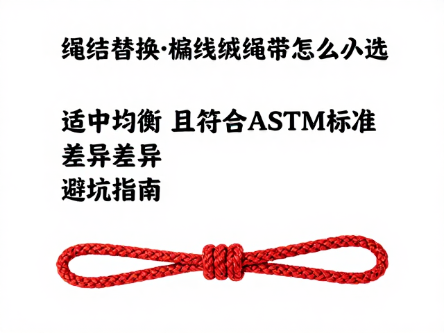 绳结替换编织绳带怎么选?适中均衡且符合ASTM标准的避坑指南