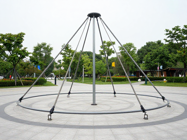 公园广场大型玩具悬挂尼龙吊绳与旋转轴承选型指南