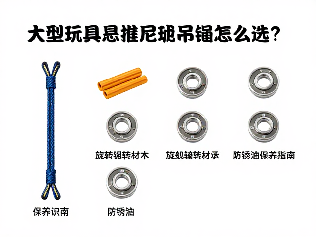 大型玩具悬挂尼龙吊绳怎么选?搭配旋转轴承与防锈油保养指南
