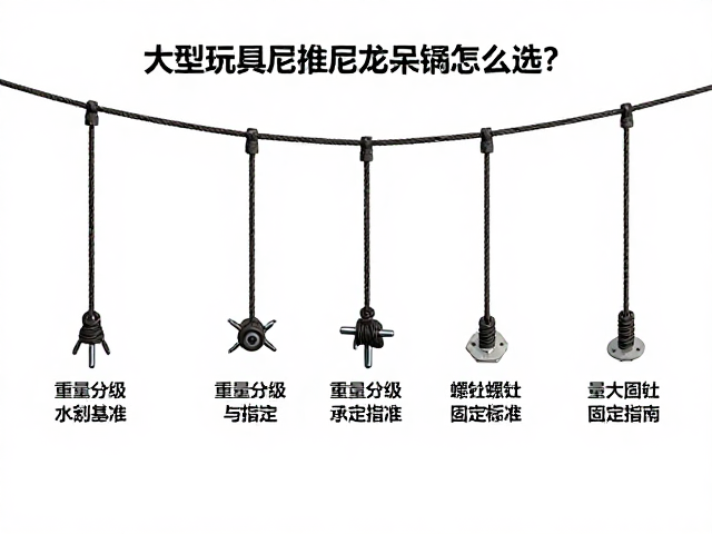 大型玩具悬挂尼龙吊绳怎么选?重量分级与螺栓固定指南