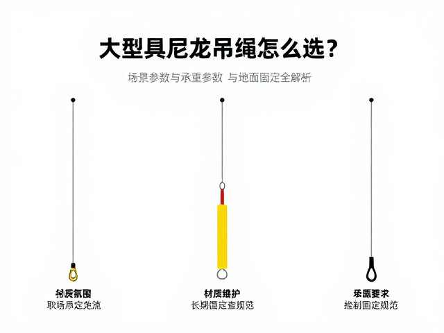 大型玩具悬挂尼龙吊绳怎么选？承重参数与地面固定全解析