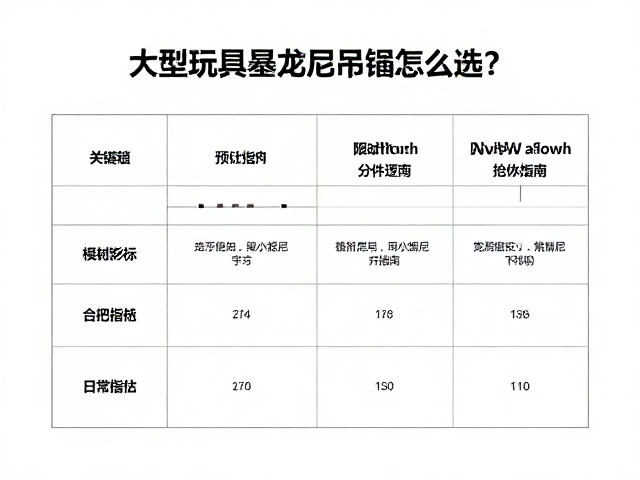 大型玩具悬挂尼龙吊绳怎么选?模块化组装时间预估指南