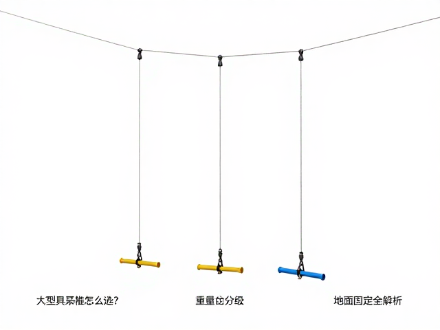 大型玩具悬挂尼龙吊绳怎么选?重量分级与地面固定全解析