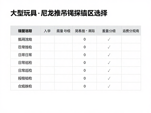 大型玩具悬挂尼龙吊绳怎么选?重量分级与简易拼装指南